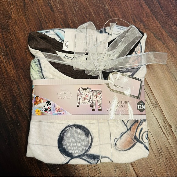 Disney 100 Character Mash Up Target Toddler Pajamas 12 months - Picture 4 of 5